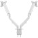 UNITEKI FMGT82W bracket for two monitors to the table, gas elevator, diagonal 17-27 inches