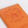 Passport cover, orange color