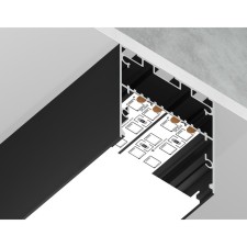 Profile aluminum overhead/suspended ambrella Illumination Profile System, GP30555x42 mm, black, matte Distractor