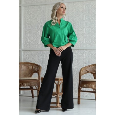 Female shirt, size 54, green color-6