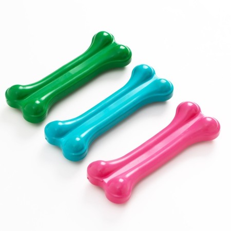 GAMMA dog toy "cast Bone No. 4", rubber, 16 cm, mix of flowers-1