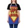 Apron of a kitchen with a “super mother” photo print, adjustable, size OS