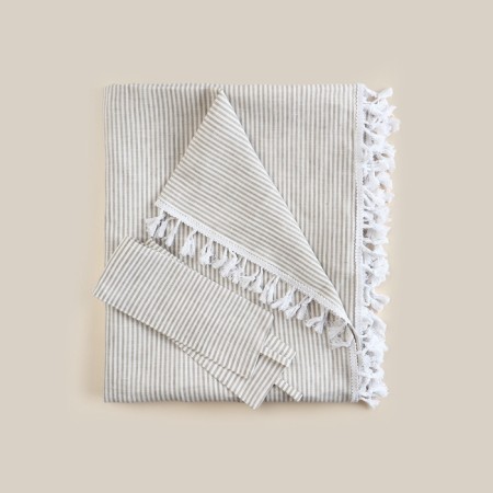 A set of curtains for the kitchen SL Home "Direction" 140x180 cm-2 pcs, grabbing 2 pcs, linen 100%-8