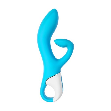 Unrealistic vibrator Satiffyer Embrace Me, silicone, blue color-12