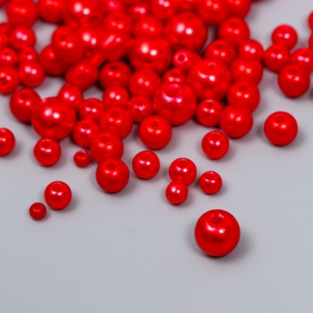 Beads for creativity plastic "Round. Temptation" d = 3-8 mm, set 10 grams-1