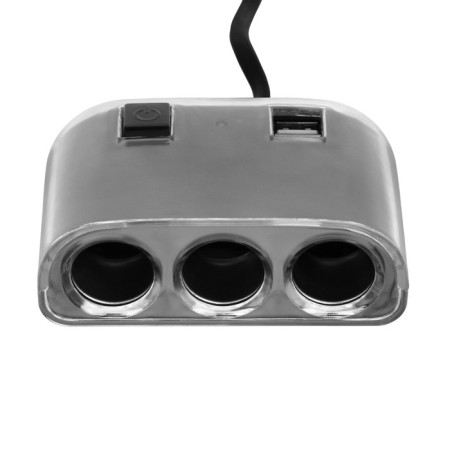 Torso cigarette lighter, 12-24 V, USB 2A, wire 50 cm, backlight-1