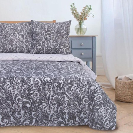 Bed linen "Ethel" euro monogging silver 200*217 cm, 240*220 cm, 70*70 cm -2 pcs-2