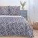 Bed linen "Ethel" euro monogging silver 200*217 cm, 240*220 cm, 70*70 cm -2 pcs