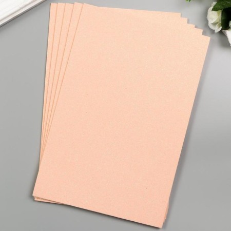 Foamiran "Neon shine - pale pink" 2 mm format A4 (set of 5 sheets)-2