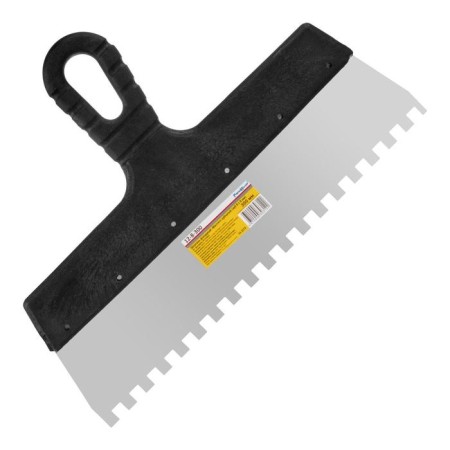 Facade spatula "Remocolor" 12-8-300, stainless steel, plastic, tooth 8x8 mm, 300 mm-1