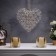 LED figure "Heart" 29x25x6 cm, 20 LED, AAX2 batteries (not in the kit), glow warm white