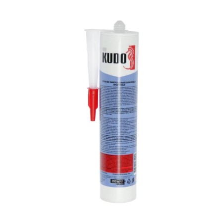 Sealant Kudo, silicone, universal, transparent, 280 ml-3