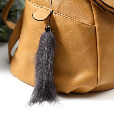 Fluffy on the suspension "tail" color h = 12 cm, mix