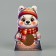 Folding box with the Northern Bear window, 9 x 14.7 x 6 cm, New Year