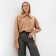Women's shirt minku: casual collection beige color, pr 44