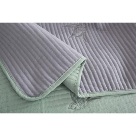 A set with a blanket "Jacqueline", size 230x250 cm, 50x70 cm - 2 pcs, green color-1