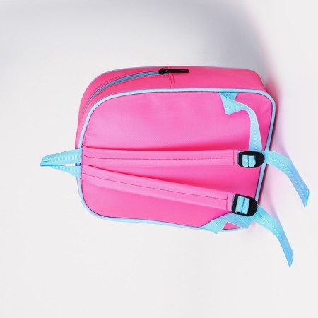 Baby backpack on lightning, 1 outer pocket, insert mix, pink color-5