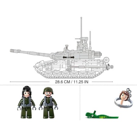 Designer "Model. Russian tank ", 758 details-1