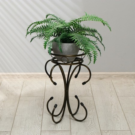Flower stand, floor, 1 pot, d = 17 cm, bronze, "Lamur"-2