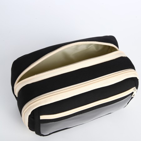 Cosmetic bag on lightning, black color-2