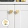Furniture button “Heart” handle, satin gold color