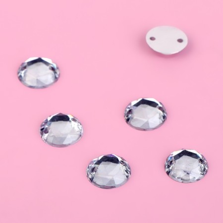 Rhinestones are sewing "circle", d = 8 mm, 30 pcs-2