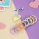 Hair set "Ray" (2 invisibility-5 cm, 8 elastic bands-3 cm) unicorn, mix