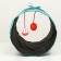 Tunnel for cats with a toy, 50 x 25 cm, black/blue
