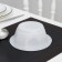 Plastic disposable soup, 600 ml, white color