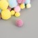 Decor for creativity "Pomponchiki. Makaruns" d = 1-3 cm set 135 pcs