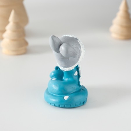 Polystone souvenir "Snake in a hat with hare ears" 3.5x6 cm-5