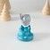 Polystone souvenir "Snake in a hat with hare ears" 3.5x6 cm