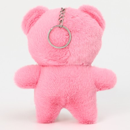 Soft toy "Bear with Heart" on a key fob, 13 cm, color mix-3