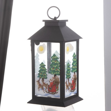 Lamp "Santa Klaus on Sani" 3haa Black 14x14x28.5cm-7