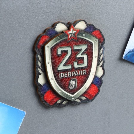 Wooden magnet "Best Defender", 5.8 x 6.5 cm-6