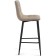 Hilly stool for metal/velor, black/beige 43x42x93 cm