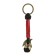 A keychain - a launcher for a spartan knife from a paracord, black -red, bead - bronze