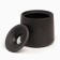 Ceramic ashtray for cigarettes and sticks "Style", 11 x 10 cm, d = 2.2 cm, black