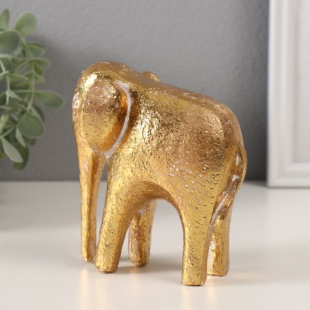 Polystone souvenir "Abstraction. Golden Elephant" 10.8x8.2x11.7 cm-3