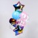 Bouquet of balls "multi -colored", heart, star, foil, latex set 10 pcs.