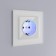 Frame for 1 post WL01-FRAME-01, white matte color, glass material