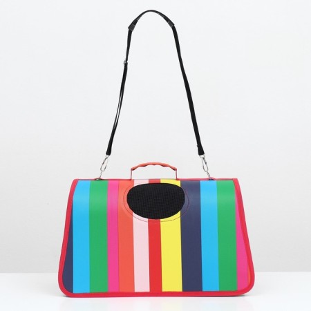 Bag - Carriage for animals "Rainbow", size m, 40 x 21 x 27 cm-1