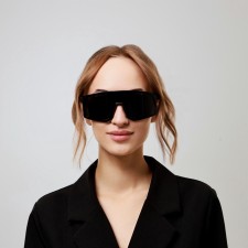 Sunny sports bicycle glasses, UV 400, 15 x 12.3 cm, black