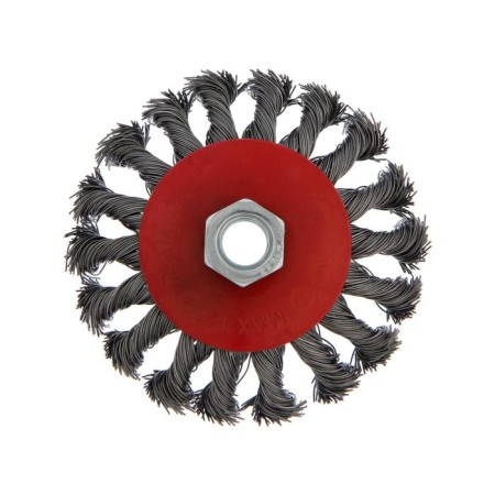 Metal brush for ushm scrap, twisted wire, "plate", M14, 100 mm-3