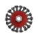 Metal brush for ushm scrap, twisted wire, "plate", M14, 100 mm
