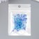Glass 8/0 "Matte translucent. Blue melange" 10 g