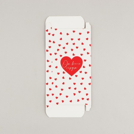 Box for chocolate "from the heart", with a window, 17.3 × 8.8 × 1.5 cm-5