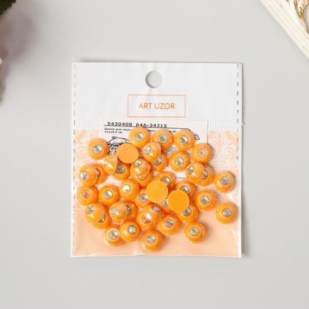 Decor for creativity Plastic "Half -Pesterpower with Karamel Straza" set 40 pcs 1x1x0.5 cm-2