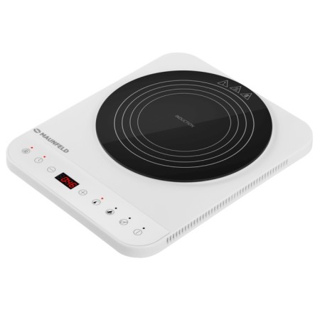 Induction tile Maunfeld EFI271TWH, 2000 watts, 1 burner, timer, sensor, white-hourly