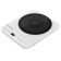 Induction tile Maunfeld EFI271TWH, 2000 watts, 1 burner, timer, sensor, white-hourly